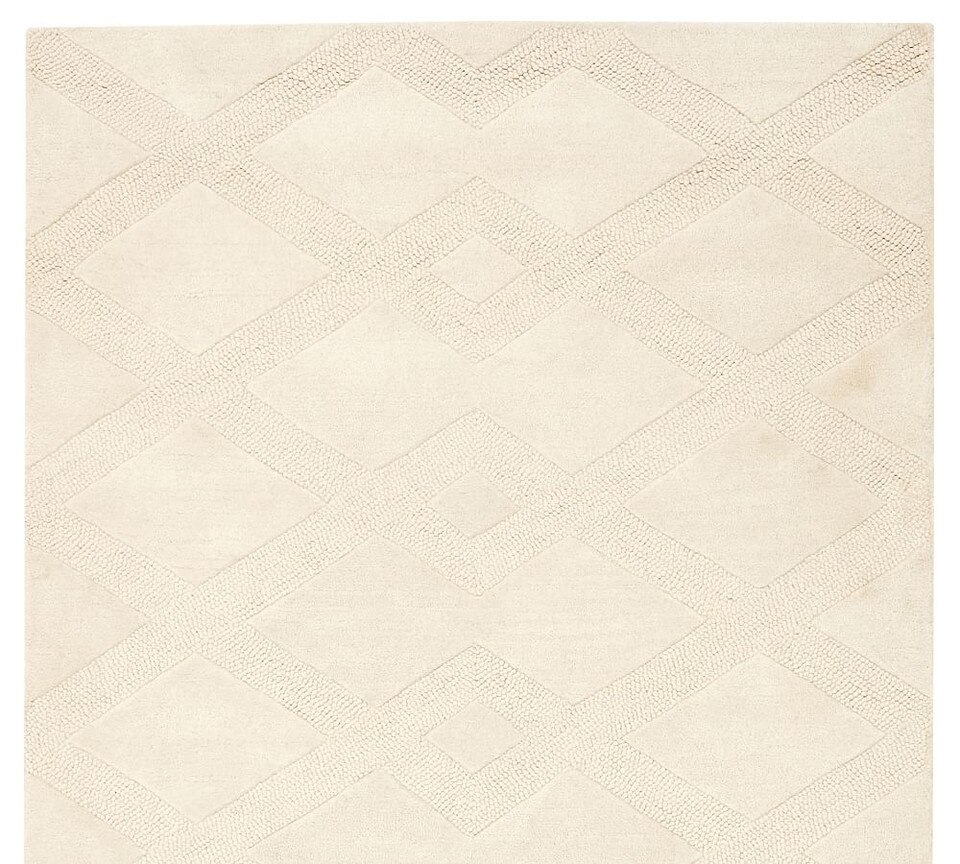 Chase Tufted Rug Ivory Pottery Barn Australia